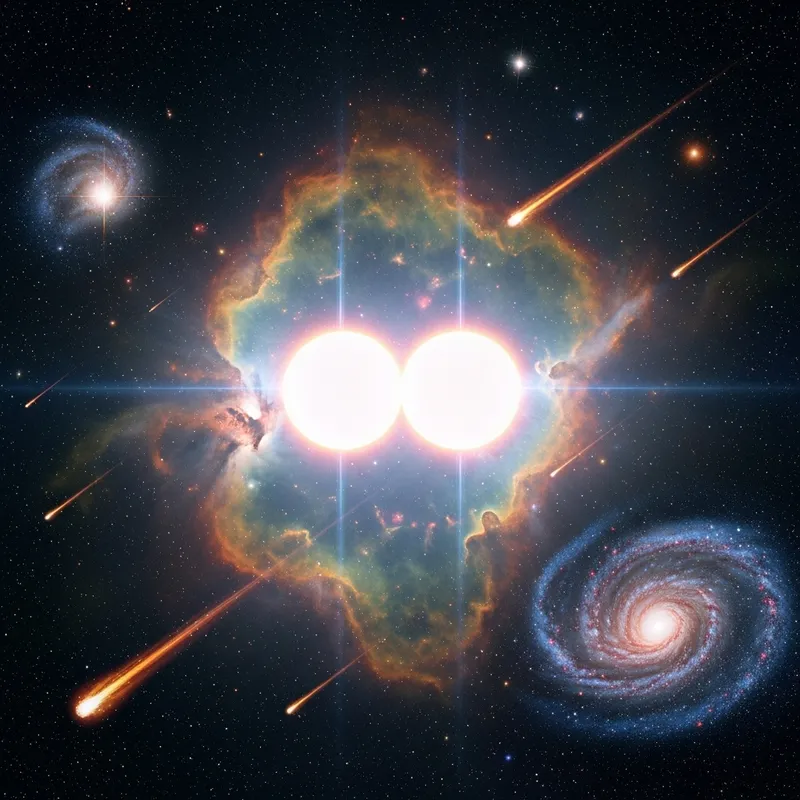 Double Star System: Galactic Wonders Unveiled