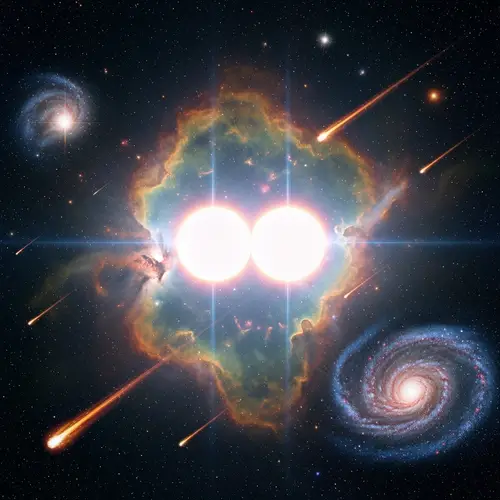 Double Star System: Galactic Wonders Unveiled