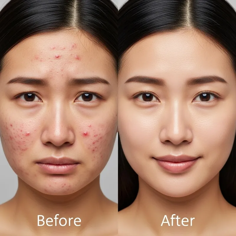 Woman Acne Before After Photos | Dramatic Transformation