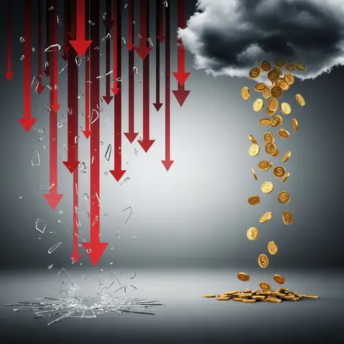 Stock Market Crash Illustration | Financial Loss Scene