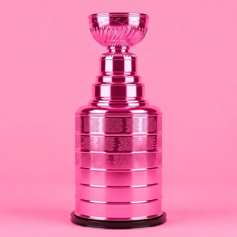 Pink Stanley Cup - Unique Pink Twist on NHL Champions Trophy Pink Stanley Cup - Unique Pink Twist on NHL Champions Trophy