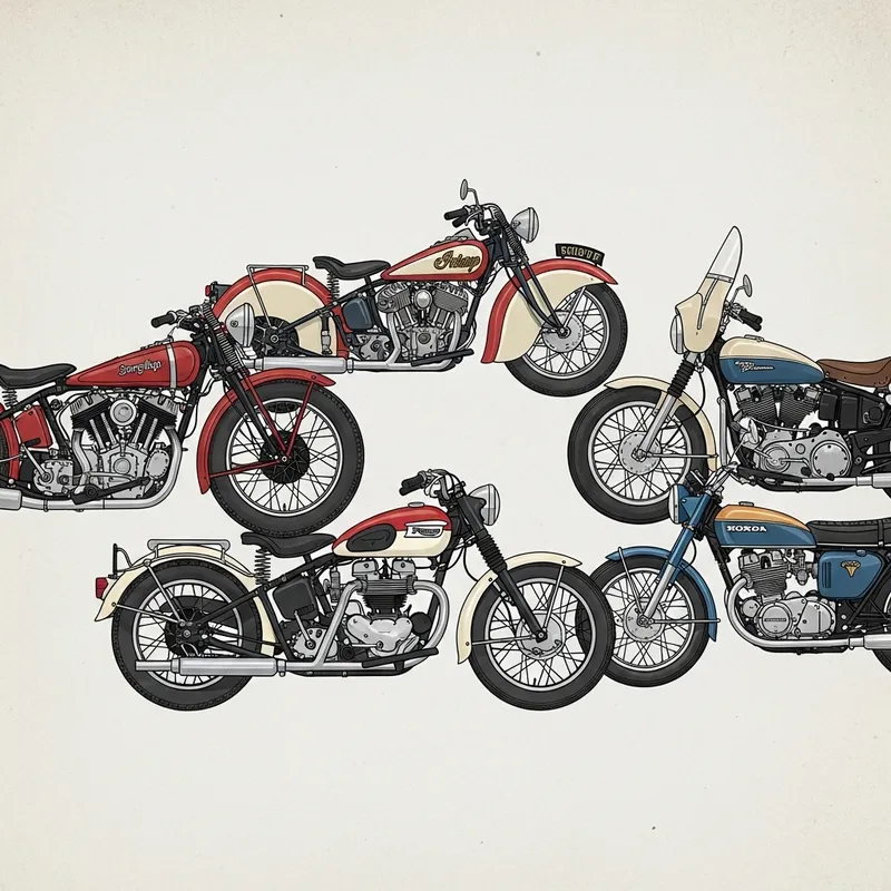 Vintage Motorcycles Icons: A Timeless Tribute to Era-Defining Design