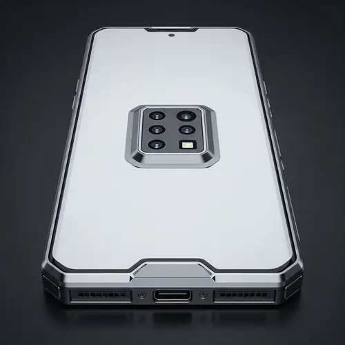 Futuristic Smartphone Concept with High-Resolution Display and Quad Camera Setup