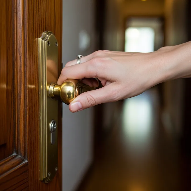 How to Open a Door by Pressing the Handle