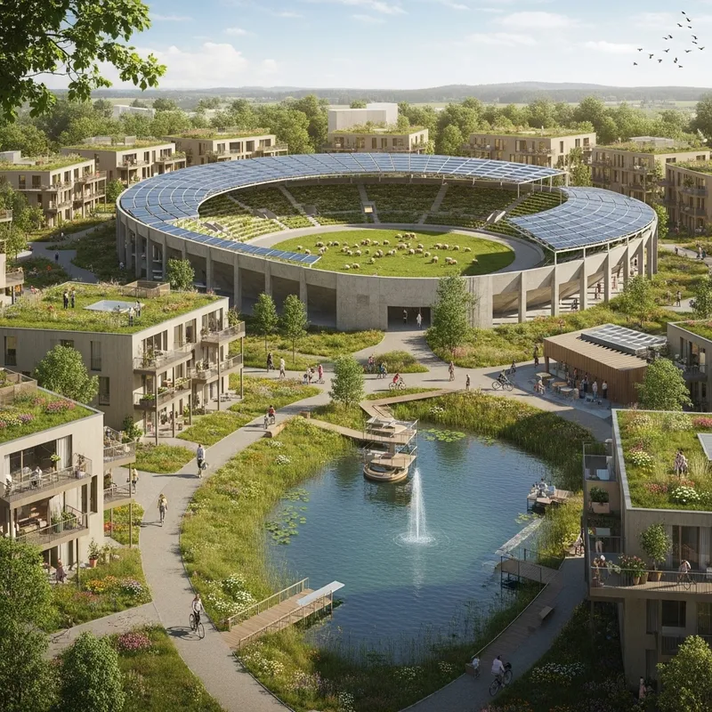 Eco-Friendly Olympic Village in a Vast Park Eco-Friendly Olympic Village in a Vast Park