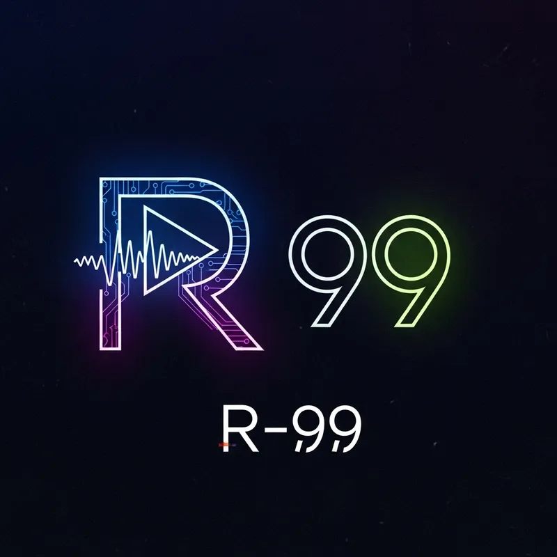 R-99 Underground Techno Party Logo Design | Cyberpunk Inspired