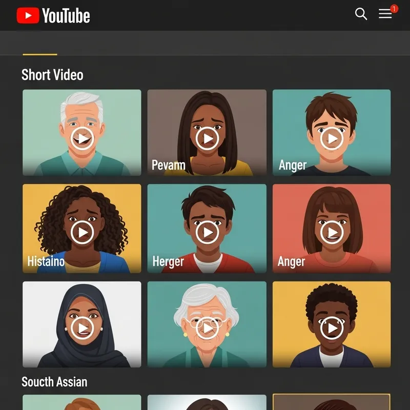 People's Feelings: Short Videos on a Diverse YouTube Channel