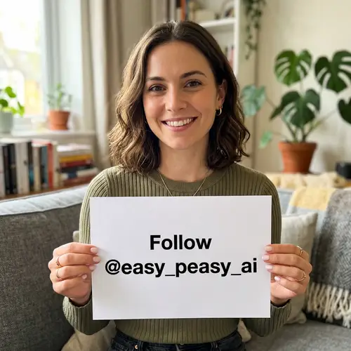 Follow @easy_peasy_ai - Beautiful Woman's Insta Moment