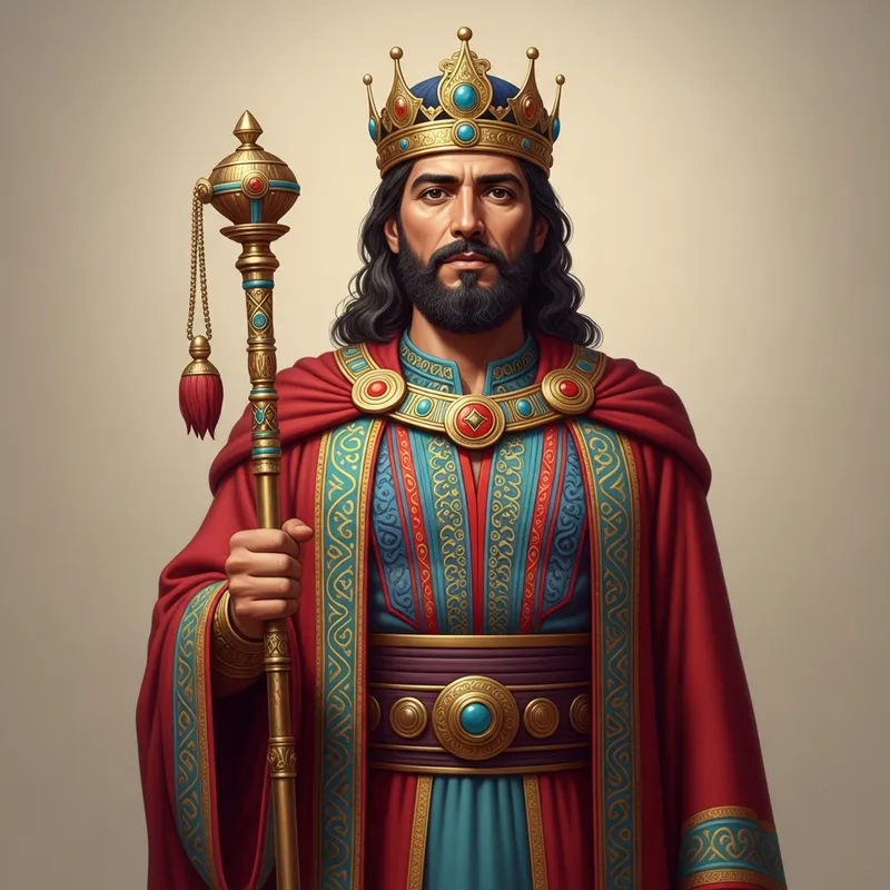 Babylonian Prince in King's Suit | Royal Attire & Exquisite Details Babylonian Prince in King's Suit | Royal Attire & Exquisite Details