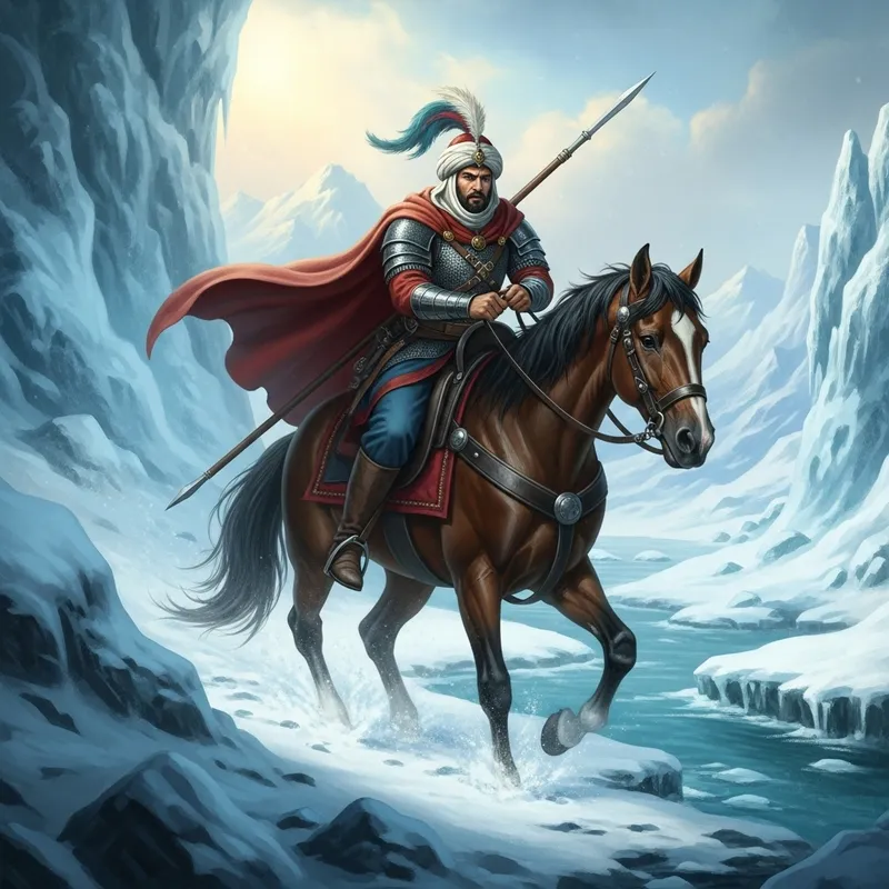 Courageous Paladin Rescued in Vast Snowy Landscape
