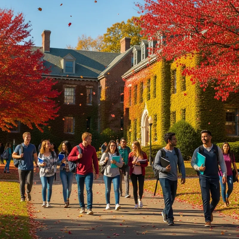 Explore Our Classic University Campus in Autumn