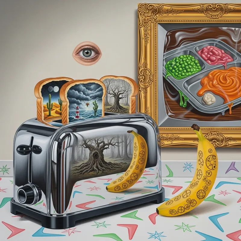 Modern Art Inspired by Magritte and Warhol