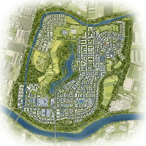 Sustainable Master Planned Community with River