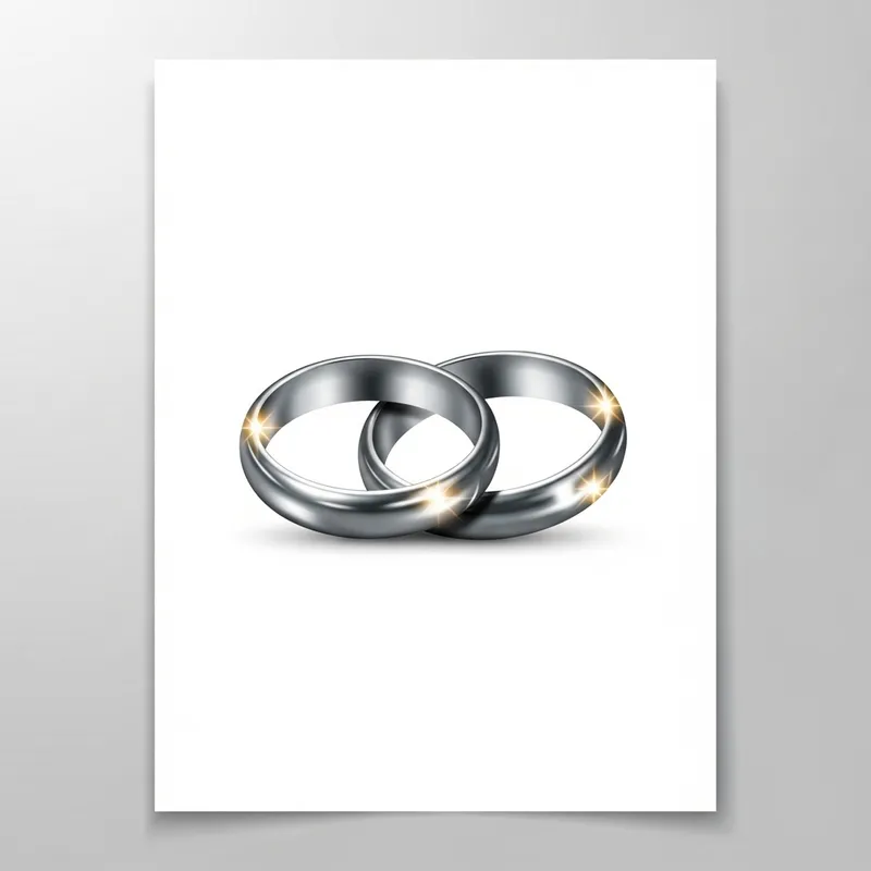 Intertwined Rings Vector Graphic | Elegant Flyer Design