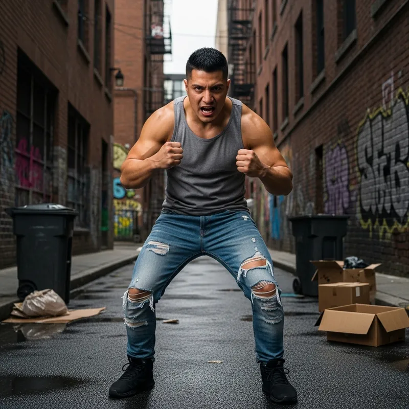 Street Fighter in City Alley