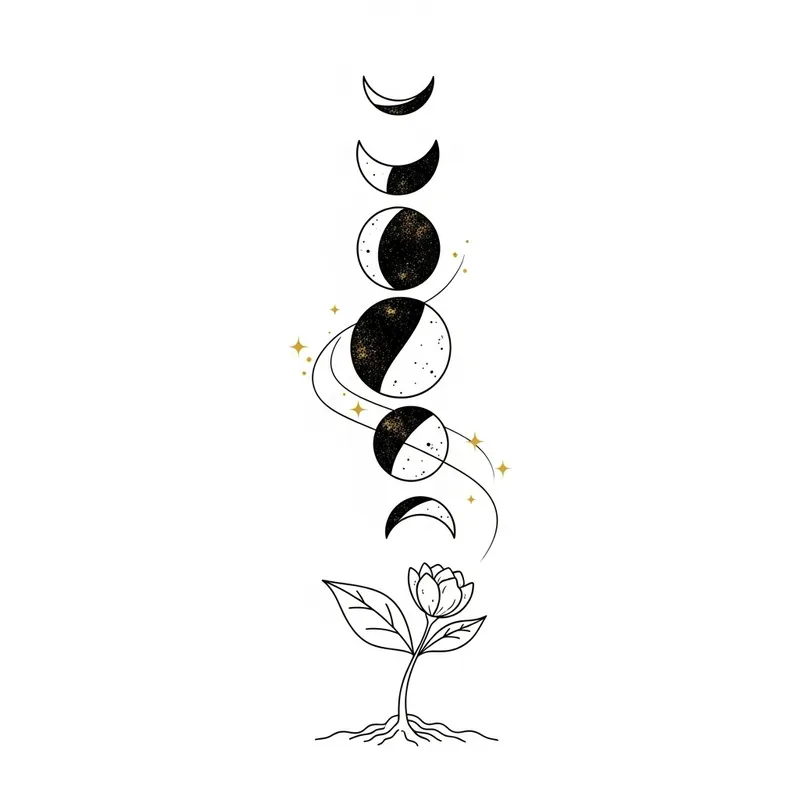 Moon Phases & Growth: Cosmic Cycles and Inner Blossoming
