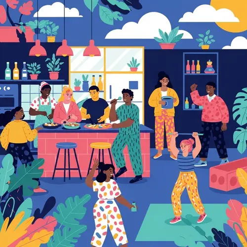 Engaging Lifestyle Content with Colorful Illustrations