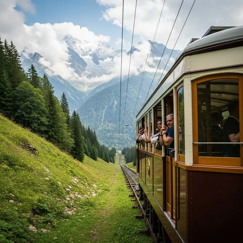 Vintage Tram Experience in the Mountains