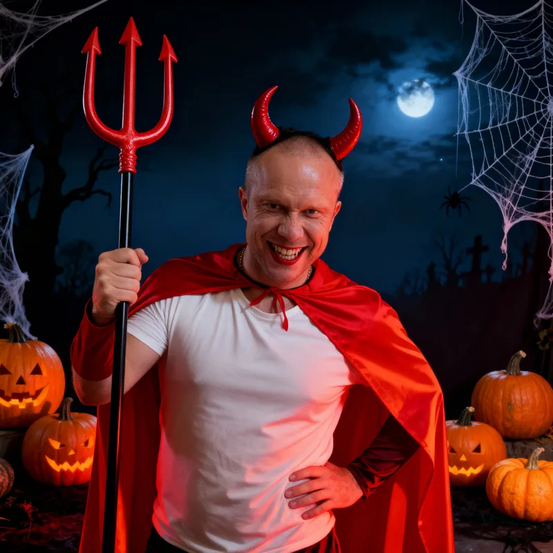 Classic Red Devil Costume for Halloween
