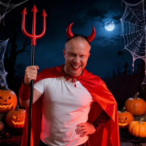 Classic Red Devil Costume for Halloween