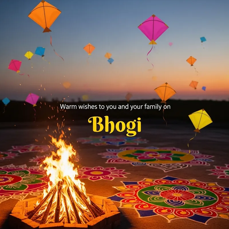 Festive Bhogi Wishes for Friends and Family Festive Bhogi Wishes for Friends and Family