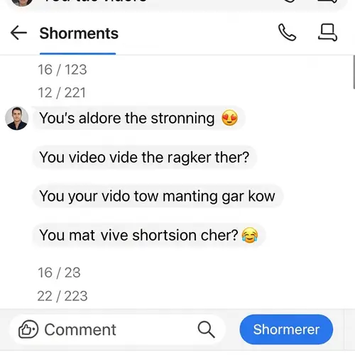 Text Conversation Rendering on Popular Short-Video Comments