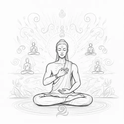 Calm Meditative Environment Sketch