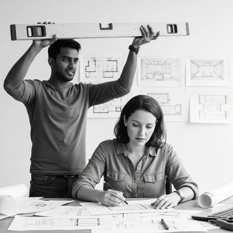 Client and Designer Collaborate on Design Project