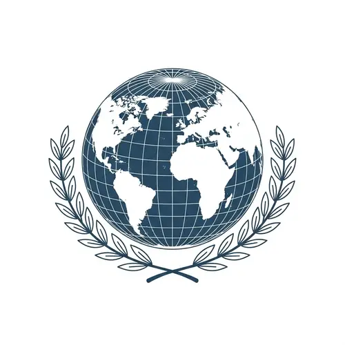Global Cooperation and Unity Symbol - UN Logo