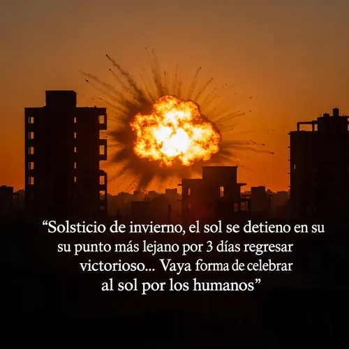 Winter Solstice Sunset | Urban Cityscape Silhouette & Glowing Sun