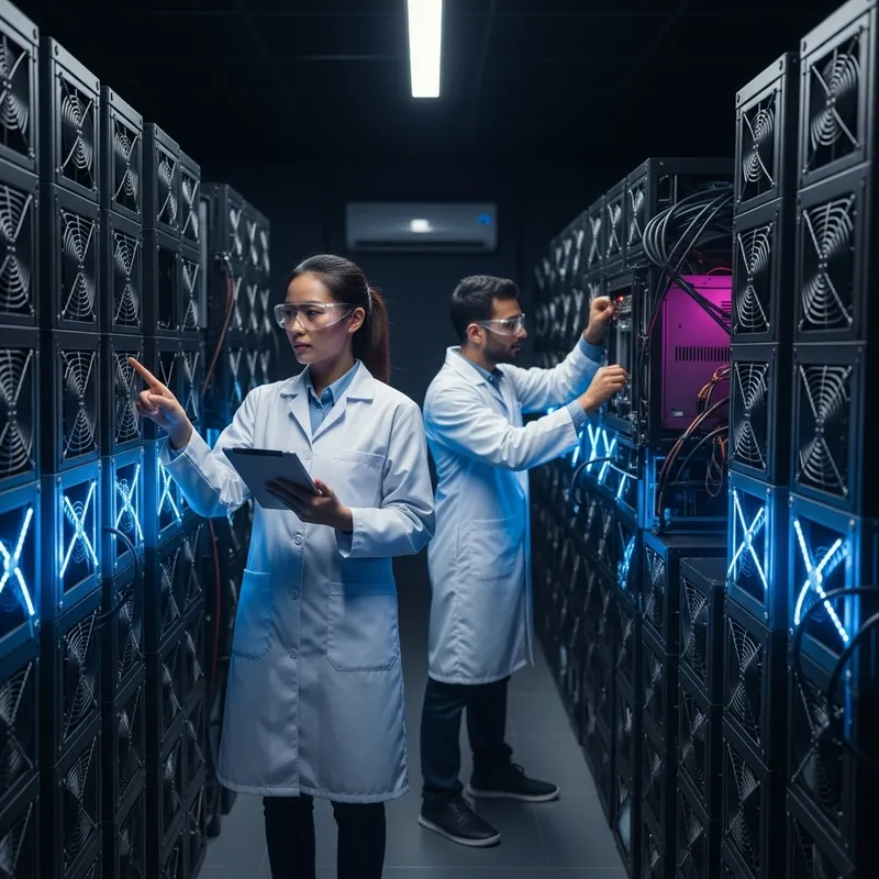 Inside a Futuristic Bitcoin Mining Facility | Cryptocurrency Network Computers