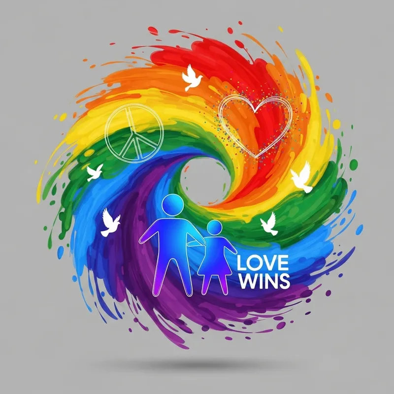 Vibrant Inclusive LGBTQ+ Pride T-Shirt Design