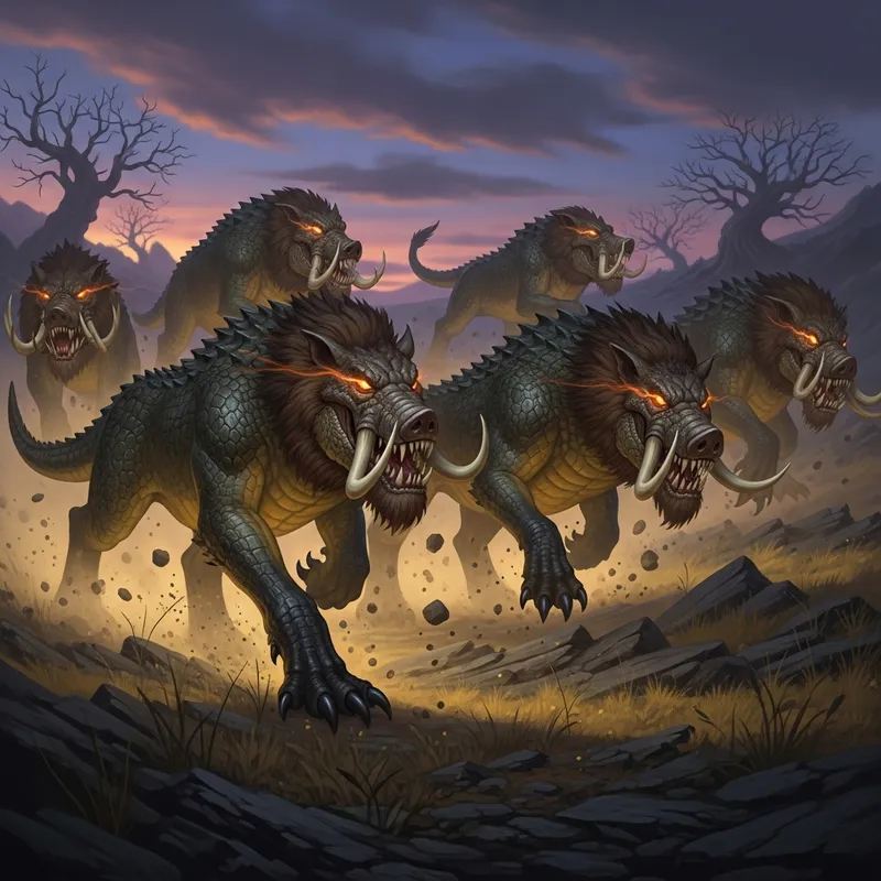 Baghirs Squadron: Mythical Creatures in Twilight Charge Baghirs Squadron: Mythical Creatures in Twilight Charge