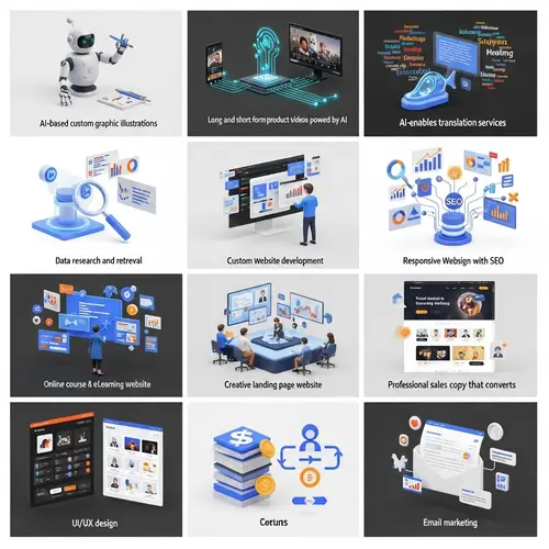 AI Graphic Illustrations | Product Videos | Translation Services