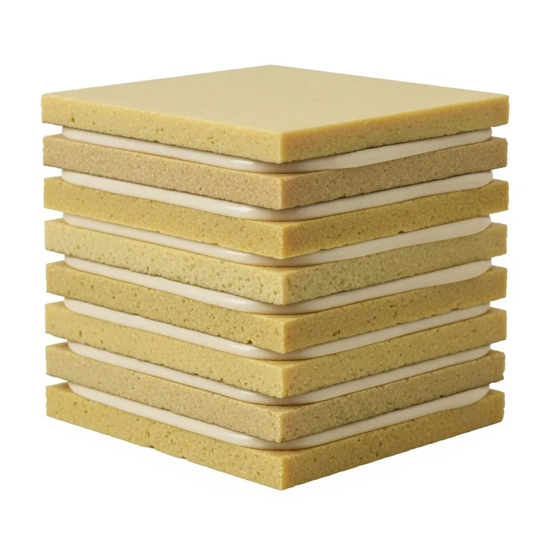 Visual Guide: 7 Layer Kevlar Stack with Distinctive Glue Visual Guide: 7 Layer Kevlar Stack with Distinctive Glue