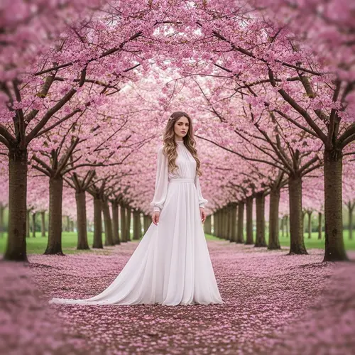 Ethereal Cherry Blossom Elegance | Impressionist Nature-Inspired Art