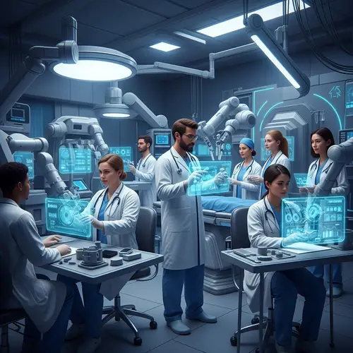 State-of-the-Art Medical Facility with Diverse Physicians and Advanced AI Tools