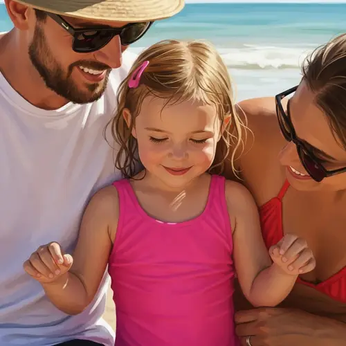 Heartwarming Summer Beach Moments with Family
