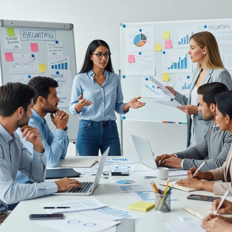 Intense & Engaging Workplace Meeting with Diverse Participants