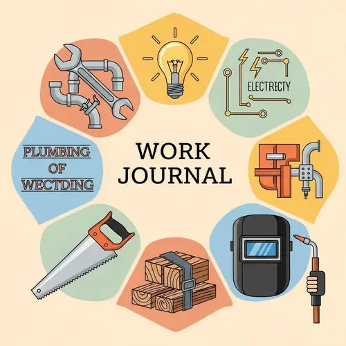 Work Journal Cover Design for Trades