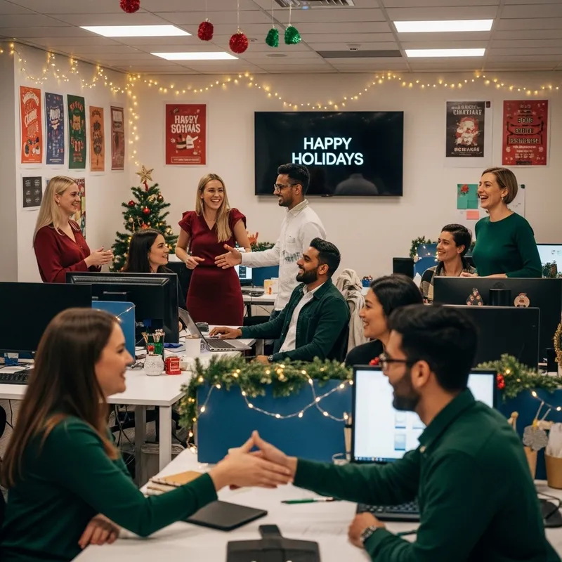 Holiday Greetings for Colleagues | Festive Office Celebration