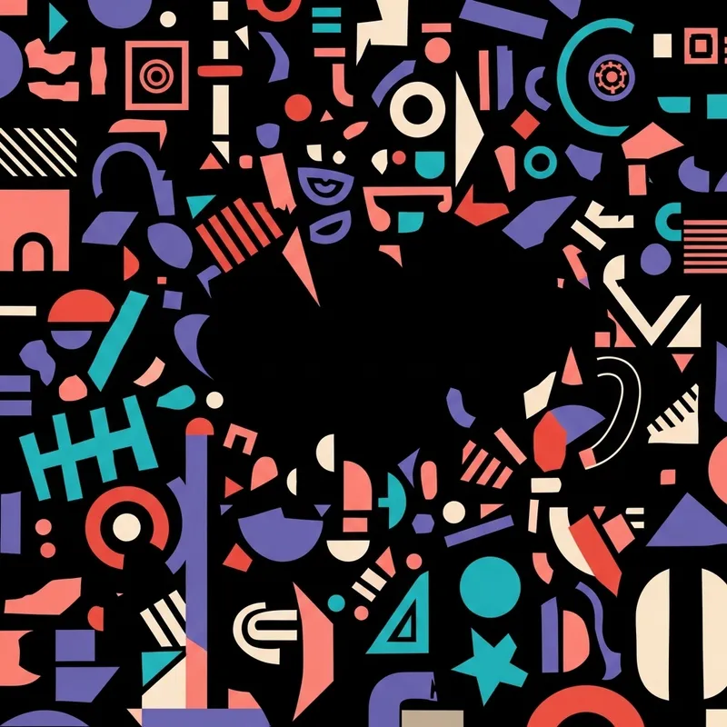 Exploring Dark Corners Through Bold Abstract Art