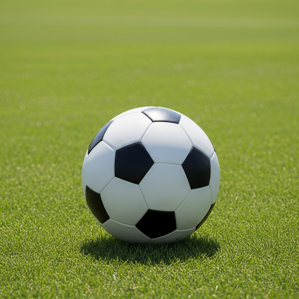 Bola - Traditional Black and White Soccer Ball on Green Field | AI Art  Generator | Easy-Peasy.AI, image size:1024x1024