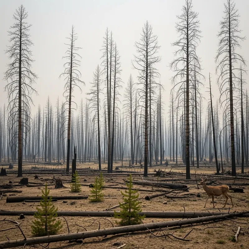 Resilience of Yellowstone Post-Fire Scene
