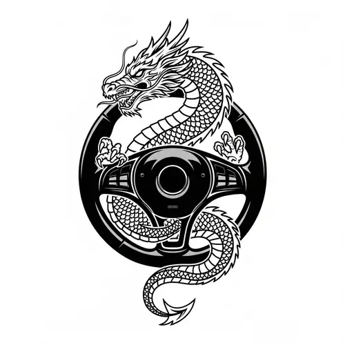 Dragon Meets Steering Wheel: Power & Control Blend