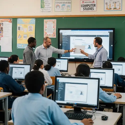 African School Computer Study: Classroom Learning Session