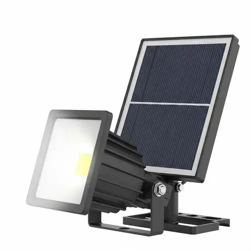 Durable LED Spotlight with Rechargeable Solar Panel