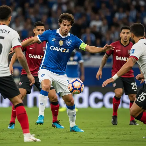 Professional Soccer Player Displaying Skill and Determination