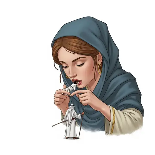 Fairytale Scenario: Gentle Giantess with Little Man