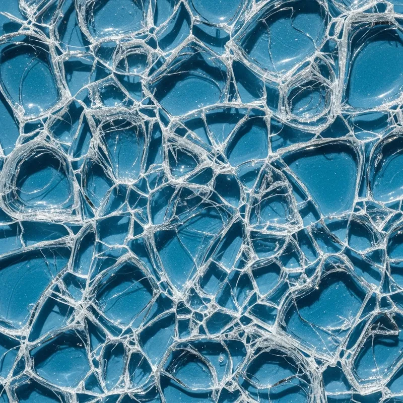 Shattered Water Glass Background - Reflecting Light Patterns